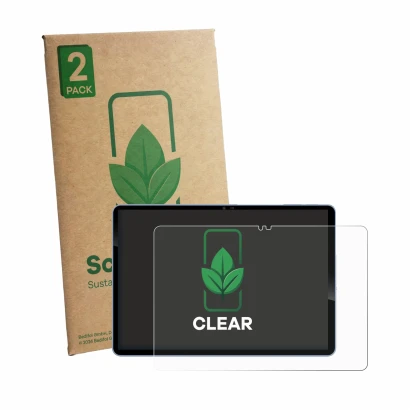 Face avant d’un emballage produit avec le logo de la marque ScreenLeaf. À côté, l’appareil Acer Iconia iM11 est représenté ave