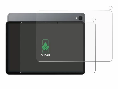 Image de l'appareil Samsung Galaxy Tab S11 (Avant+Caméra) avec une grande variété de protections d'écran.