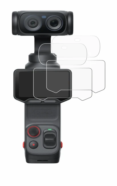 Image de l'appareil Insta360 Luna Ultra (Affichage + Lentille) avec une grande variété de protections d'écran.