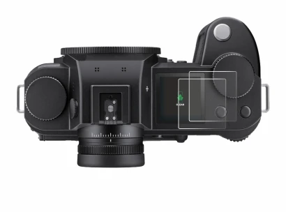 Image de l'appareil Leica SL3-P (affichage des épaules) avec une grande variété de protections d'écran.