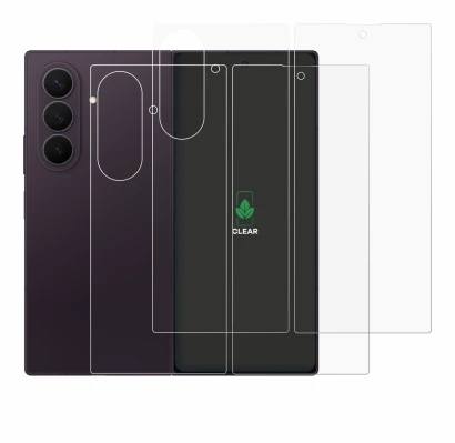 Image de l'appareil Samsung Galaxy Z Fold 8 Ultra (Avant+Arrière) avec une grande variété de protections d'écran.