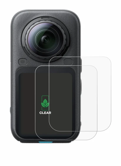 Image de l'appareil Insta360 X6 avec une grande variété de protections d'écran.