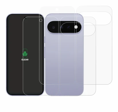 Image de l'appareil Google Pixel 11 (Avant+Arrière) avec une grande variété de protections d'écran.