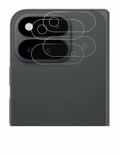 Image de l'appareil Google Pixel 11 Pro Fold (Caméra UNIQUEMENT) avec une grande variété de protections d'écran.
