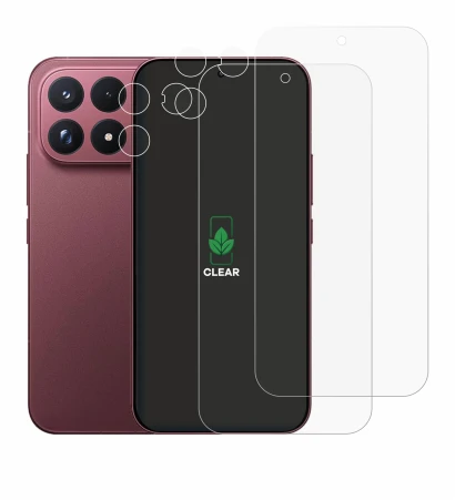 Image de l'appareil Xiaomi Poco F9 Ultra (Avant+Caméra) avec une grande variété de protections d'écran.
