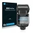 Face avant d’un emballage produit avec le logo de la marque Savvies. À côté, l’appareil Nikon SB-5000 est représenté avec la p