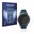 Face avant d’un emballage produit avec le logo de la marque Savvies. À côté, l’appareil Xiaomi Watch S1 Active est représenté 