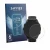 Face avant d’un emballage produit avec le logo de la marque Savvies. À côté, l’appareil Garmin Forerunner 70 est représenté av
