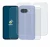 Image de l'appareil Google Pixel 9a (Avant+Arrière) avec une grande variété de protections d'écran.