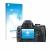 Face avant d’un emballage produit avec le logo de la marque upscreen. À côté, l’appareil Nikon D60 est représenté avec la prot