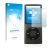 Face avant d’un emballage produit avec le logo de la marque upscreen. À côté, l’appareil Apple iPod nano (4ème Gen.) est repré