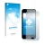 Face avant d’un emballage produit avec le logo de la marque upscreen. À côté, l’appareil Apple iPod Touch (5ème Gen.) est repr