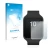 Face avant d’un emballage produit avec le logo de la marque upscreen. À côté, l’appareil Sony Smartwatch 3 SWR50 est représent