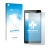 Face avant d’un emballage produit avec le logo de la marque upscreen. À côté, l’appareil Microsoft Lumia 950 XL est représenté