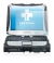 Image de l'appareil Panasonic Toughbook CF-19 avec une grande variété de protections d'écran.