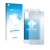 Face avant d’un emballage produit avec le logo de la marque upscreen. À côté, l’appareil Huawei P9 Lite Mini est représenté av