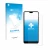 Face avant d’un emballage produit avec le logo de la marque upscreen. À côté, l’appareil Huawei P20 est représenté avec la pro