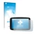 Face avant d’un emballage produit avec le logo de la marque upscreen. À côté, l’appareil TomTom GO Essential 6" est représenté