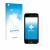 Face avant d’un emballage produit avec le logo de la marque upscreen. À côté, l’appareil Apple iPod Touch (7ème Gen.) est repr