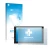 Face avant d’un emballage produit avec le logo de la marque upscreen. À côté, l’appareil Phonocar MediaStation 2Din est représ