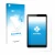 Face avant d’un emballage produit avec le logo de la marque upscreen. À côté, l’appareil Huawei MediaPad M5 Lite 8" est représ