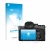 Face avant d’un emballage produit avec le logo de la marque upscreen. À côté, l’appareil Sony Alpha 7 IV est représenté avec l