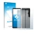 Face avant d’un emballage produit avec le logo de la marque upscreen. À côté, l’appareil Sony Xperia Pro-I (Avant+Arrière) est