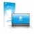 Face avant d’un emballage produit avec le logo de la marque upscreen. À côté, l’appareil HP EliteBook 850 G7 est représenté av