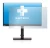 Image de l'appareil Lenovo ThinkVision T24i-2L avec une grande variété de protections d'écran.