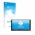 Face avant d’un emballage produit avec le logo de la marque upscreen. À côté, l’appareil Sony XAV-AX5650 est représenté avec l