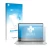 Face avant d’un emballage produit avec le logo de la marque upscreen. À côté, l’appareil HP ProBook 650 G8 est représenté avec
