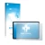Face avant d’un emballage produit avec le logo de la marque upscreen. À côté, l’appareil Jumper Ezpad M10S est représenté avec