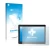 Face avant d’un emballage produit avec le logo de la marque upscreen. À côté, l’appareil Acepad A145 10.1" est représenté avec