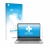 Face avant d’un emballage produit avec le logo de la marque upscreen. À côté, l’appareil HP 250 G9 est représenté avec la prot