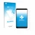 Face avant d’un emballage produit avec le logo de la marque upscreen. À côté, l’appareil Nokia T10 (portrait) est représenté a