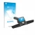 Face avant d’un emballage produit avec le logo de la marque upscreen. À côté, l’appareil Motocaddy M7 GPS Remote est représent