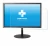 Image de l'appareil Lenovo ThinkVision T2454p avec une grande variété de protections d'écran.