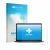 Face avant d’un emballage produit avec le logo de la marque upscreen. À côté, l’appareil Dell Pro 7 Series 13 P713260 est repr