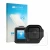 Face avant d’un emballage produit avec le logo de la marque upscreen. À côté, l’appareil GoPro Mission 1 est représenté avec l