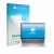 Face avant d’un emballage produit avec le logo de la marque upscreen. À côté, l’appareil HP EliteBook 6 G2i 14" est représenté