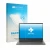Face avant d’un emballage produit avec le logo de la marque upscreen. À côté, l’appareil Acer TravelMate X2 14 est représenté 