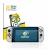 Face avant d’un emballage produit avec le logo de la marque BROTECT. À côté, l’appareil Nintendo Switch OLED-Modell est représ