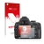 Face avant d’un emballage produit avec le logo de la marque upscreen. À côté, l’appareil Nikon D5000 est représenté avec la pr