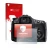 Face avant d’un emballage produit avec le logo de la marque upscreen. À côté, l’appareil Sony Alpha 57 (SLT-A57) est représent