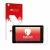 Face avant d’un emballage produit avec le logo de la marque upscreen. À côté, l’appareil Raspberry Pi Touchscreen 7" est repré