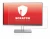 Image de l'appareil HP EliteDisplay E233 avec une grande variété de protections d'écran.