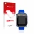 Face avant d’un emballage produit avec le logo de la marque upscreen. À côté, l’appareil Vtech Kidizoom Smart Watch DX2 est re