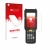 Face avant d’un emballage produit avec le logo de la marque upscreen. À côté, l’appareil Zebra MC330 est représenté avec la pr
