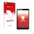 Face avant d’un emballage produit avec le logo de la marque upscreen. À côté, l’appareil Huawei MediaPad M5 Lite 8" est représ