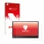 Face avant d’un emballage produit avec le logo de la marque upscreen. À côté, l’appareil Lenovo ThinkVision M14 16:9 est repré